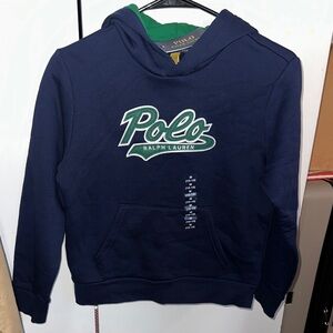 Polo by Ralph Lauren Navy and Green Men's Hoodie